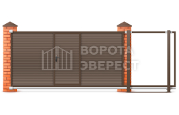 Ворота откатные 5500×2700 5.5 метров ВЭ-5712